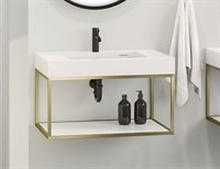 brushed gold with apron